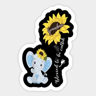 Blessed To Be Called Grandma Sticker